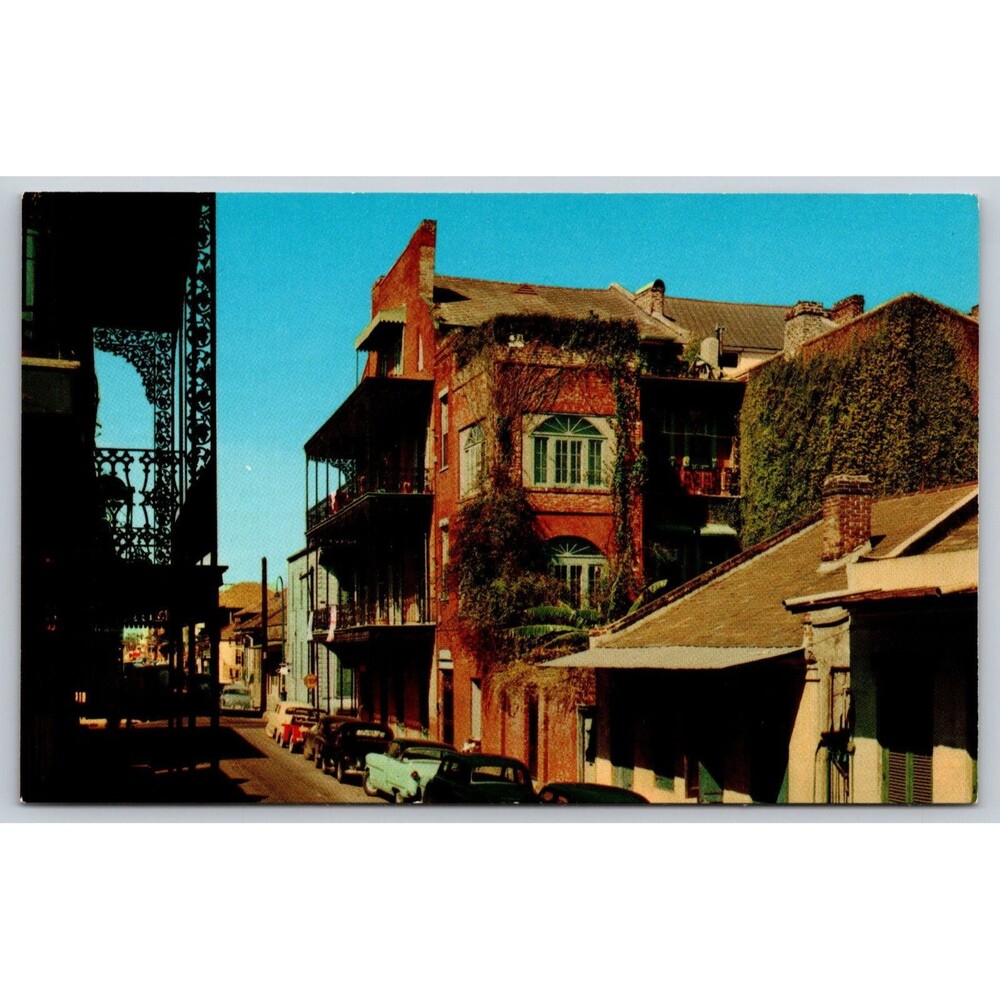 Postcard Louisiana New Orleans Miltenberger Home Royal Street Mansion c1950s LA